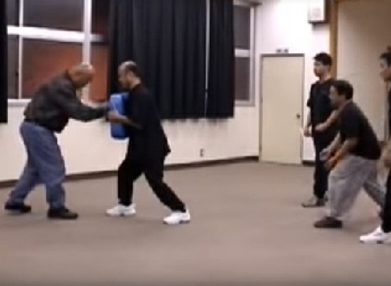 Isato Kubo shows Taikiken punching practice with resistance.