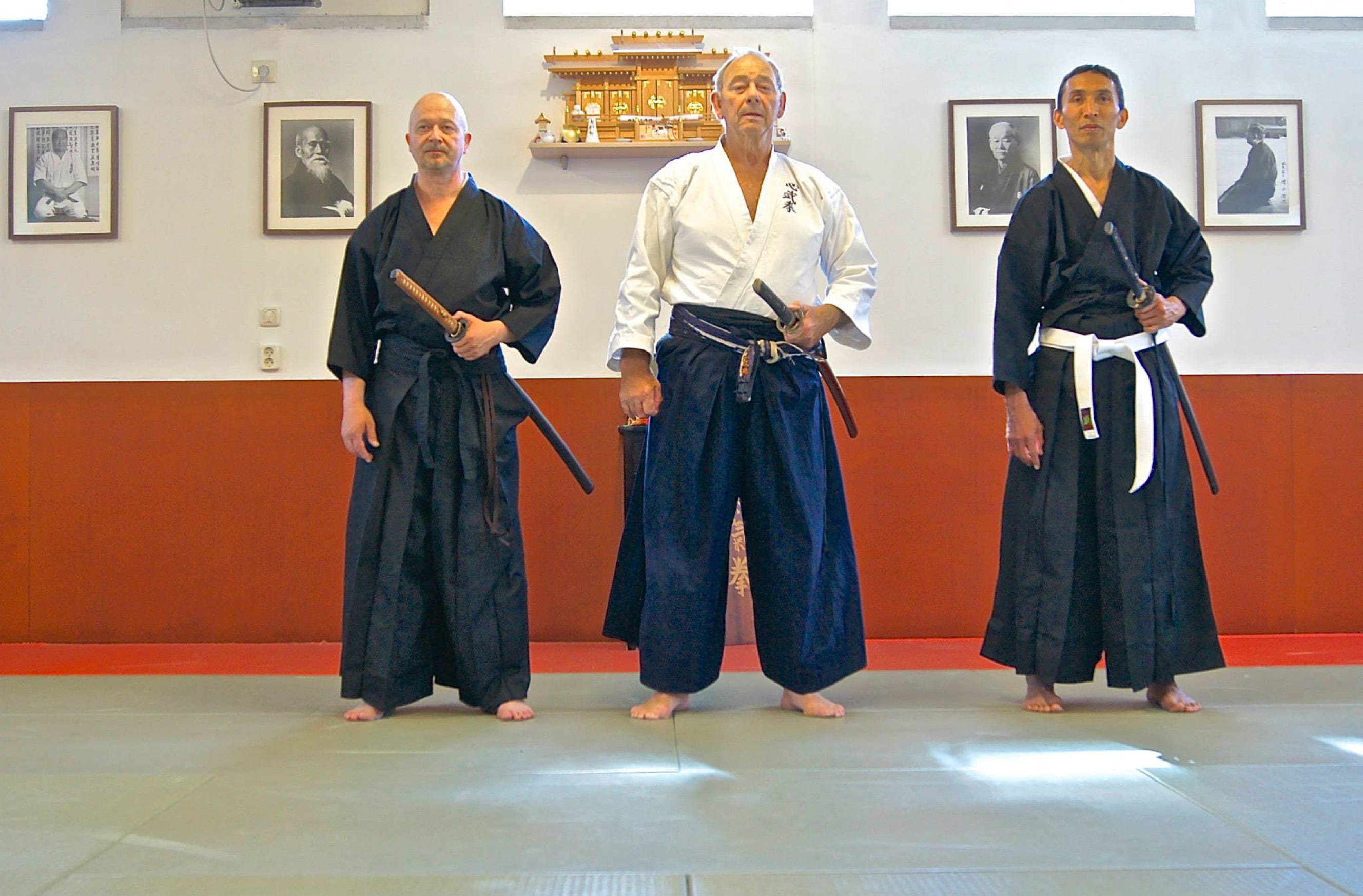 Hans Bakker Iaido, with Jan Kallenbach and Etien Romeo Graanoogst