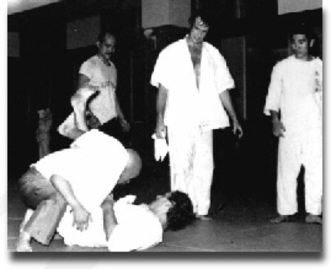 Sawai sensei showing Jan Kallenbach and Marshall McDonagh Taikiken Take downs.