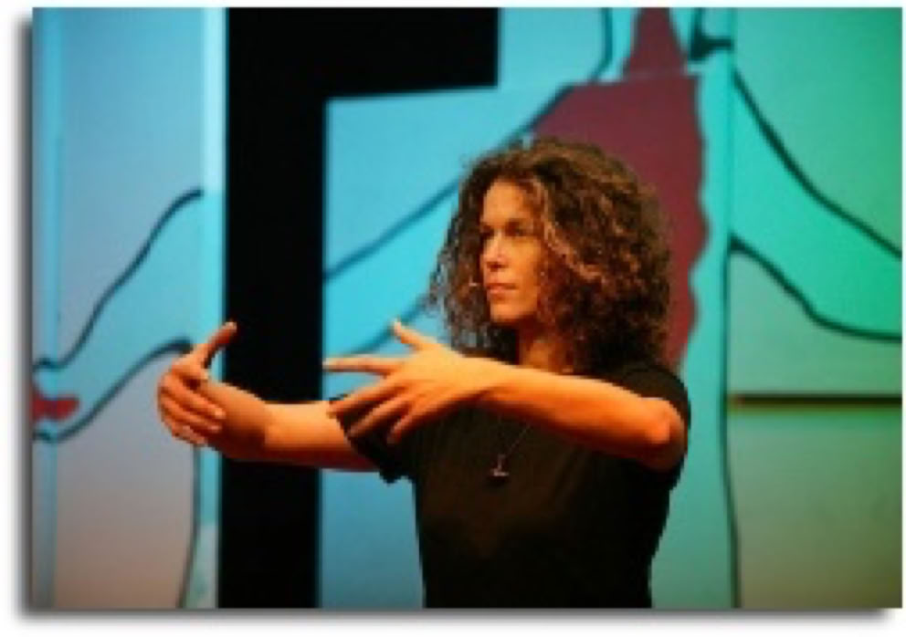 Nadja Kotrchova showing Ritsuzen, during a company training event.